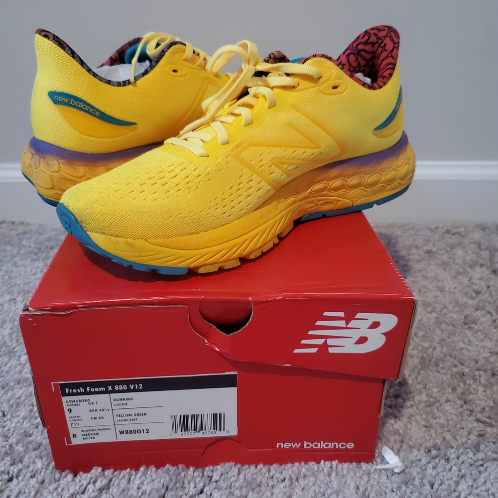 New Balance Kids Yellow Sneakers